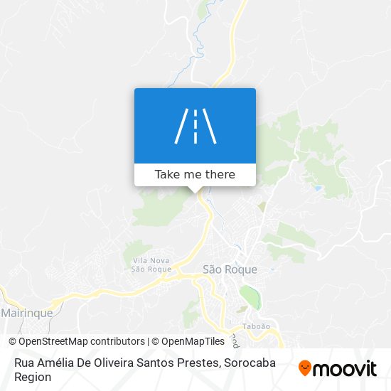 Rua Amélia De Oliveira Santos Prestes map