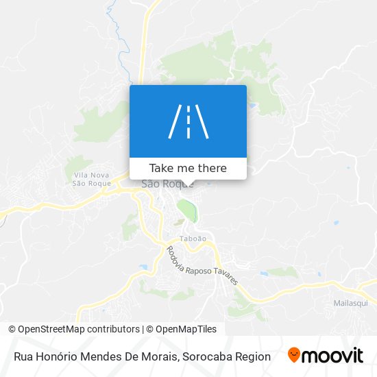 Mapa Rua Honório Mendes De Morais