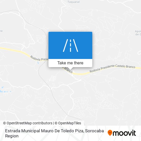 Mapa Estrada Municipal Mauro De Toledo Piza