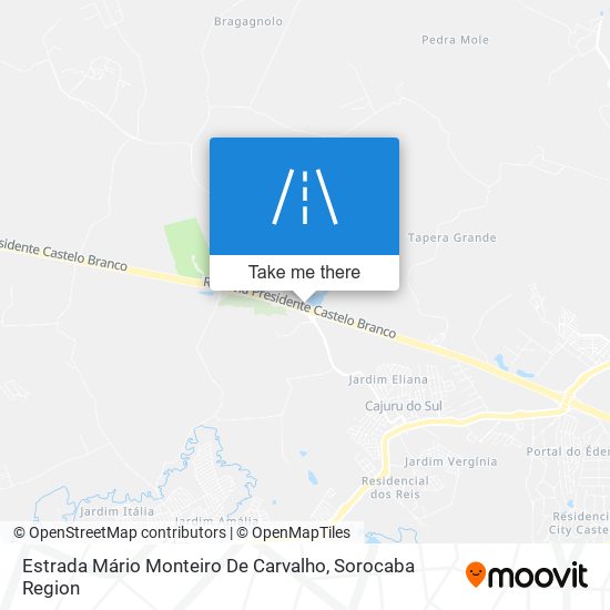 Mapa Estrada Mário Monteiro De Carvalho