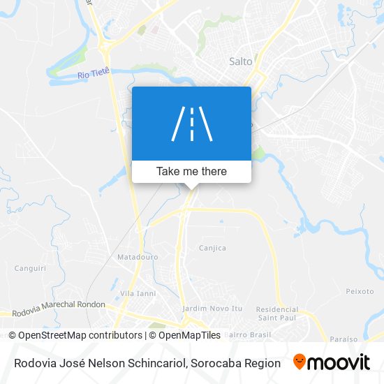 Rodovia José Nelson Schincariol map