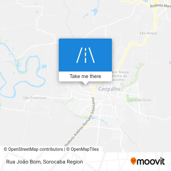 Rua João Bom map