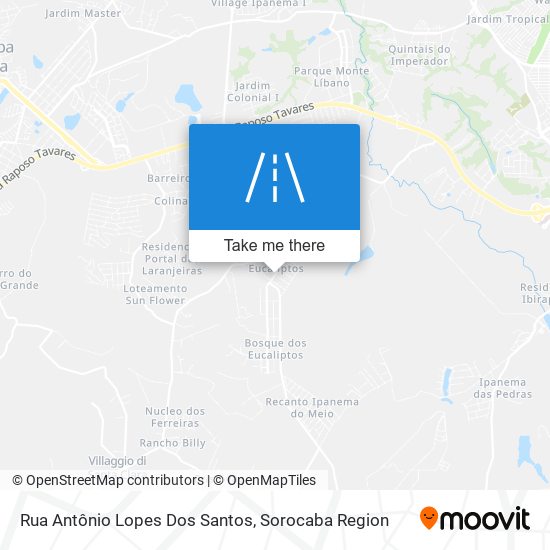 Rua Antônio Lopes Dos Santos map