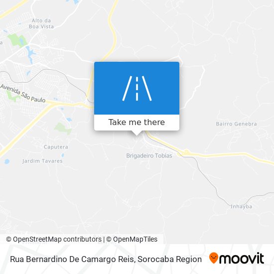 Rua Bernardino De Camargo Reis map