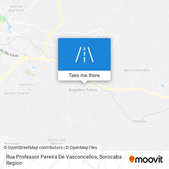 Mapa Rua Professor Pereira De Vasconcellos