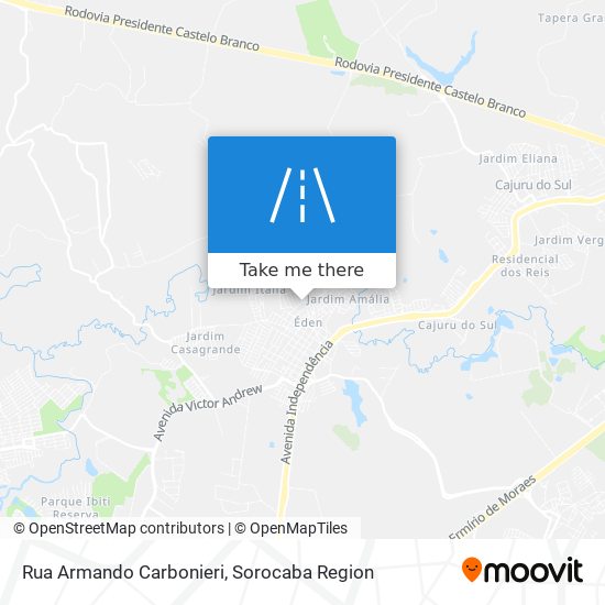 Rua Armando Carbonieri map