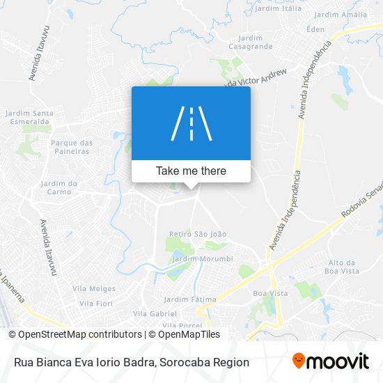 Mapa Rua Bianca Eva Iorio Badra
