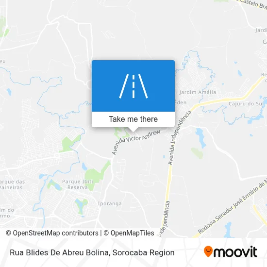 Rua Blides De Abreu Bolina map