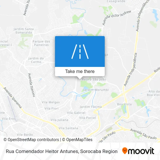 Rua Comendador Heitor Antunes map