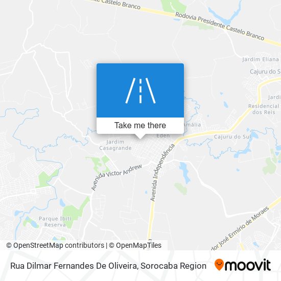 Rua Dilmar Fernandes De Oliveira map