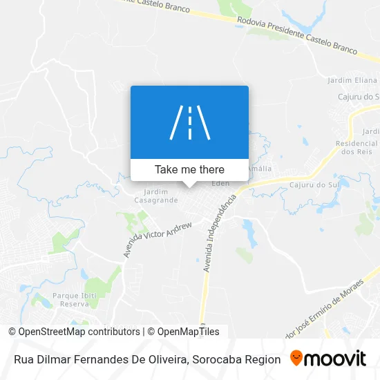 Rua Dilmar Fernandes De Oliveira map