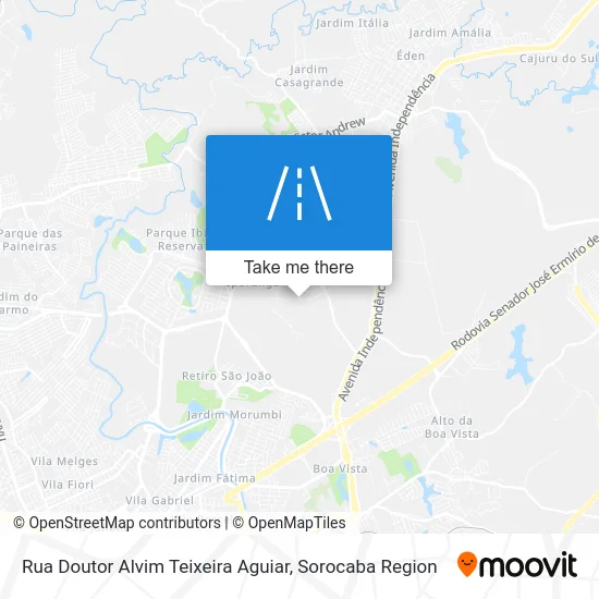 Rua Doutor Alvim Teixeira Aguiar map