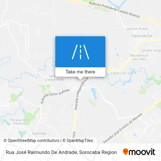 Rua José Raimundo De Andrade map