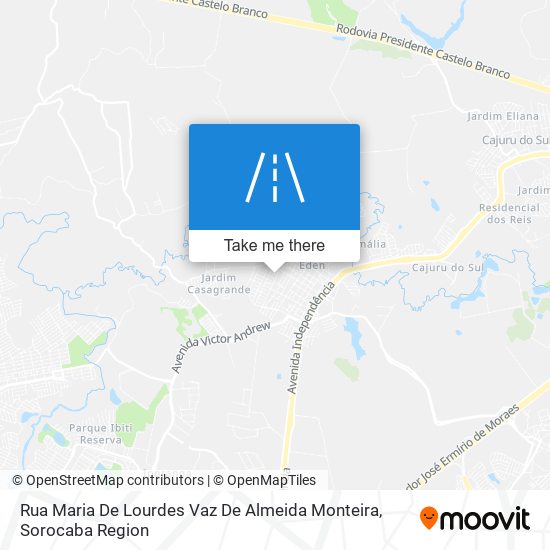 Rua Maria De Lourdes Vaz De Almeida Monteira map