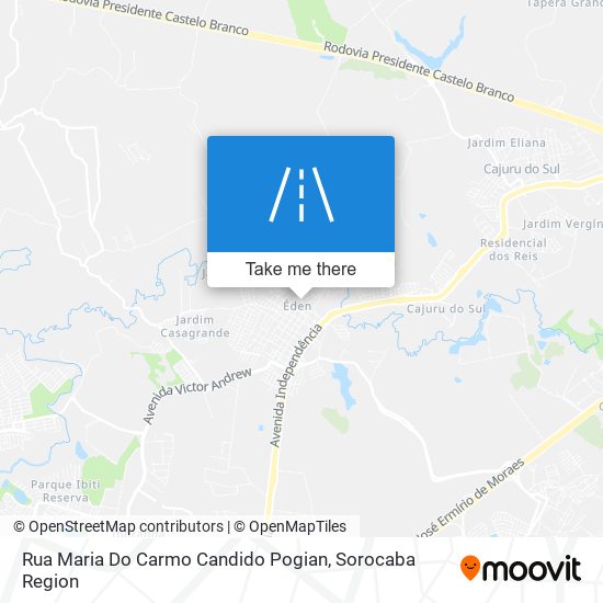 Mapa Rua Maria Do Carmo Candido Pogian