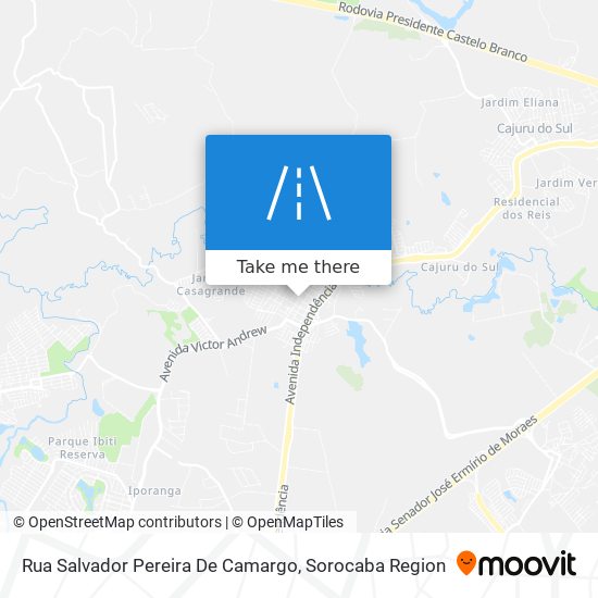 Rua Salvador Pereira De Camargo map