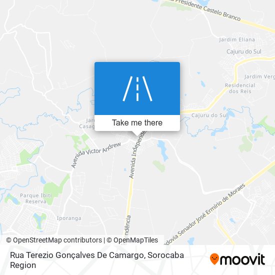 Mapa Rua Terezio Gonçalves De Camargo