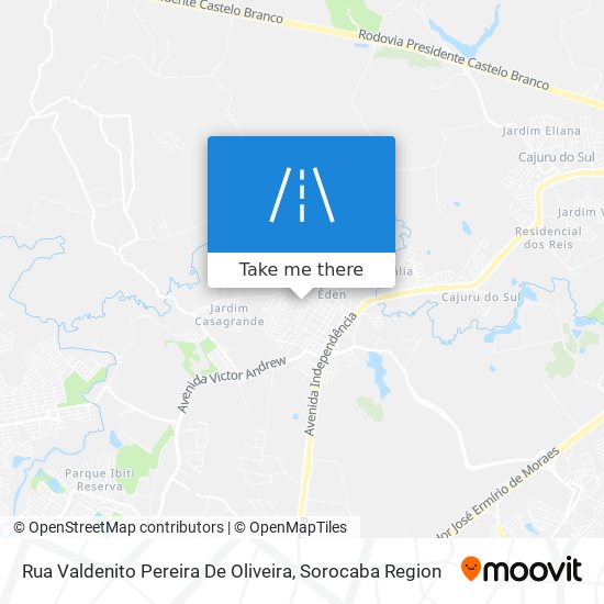 Rua Valdenito Pereira De Oliveira map