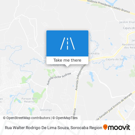 Mapa Rua Walter Rodrigo De Lima Souza