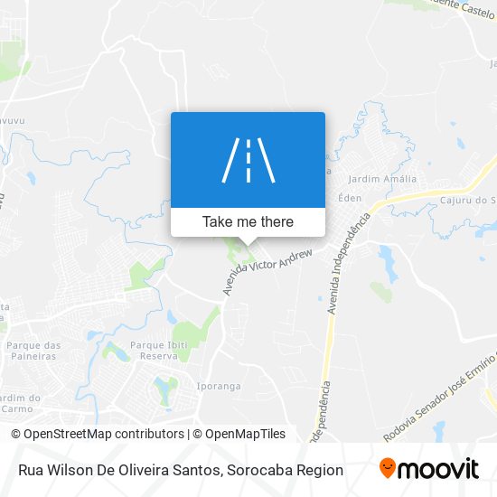 Mapa Rua Wilson De Oliveira Santos