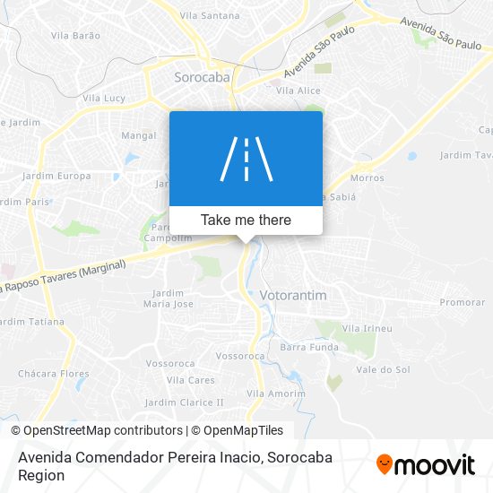 Avenida Comendador Pereira Inacio map