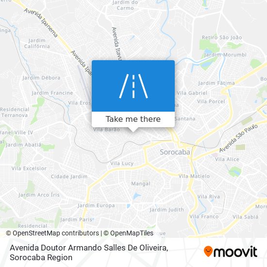 Mapa Avenida Doutor Armando Salles De Oliveira