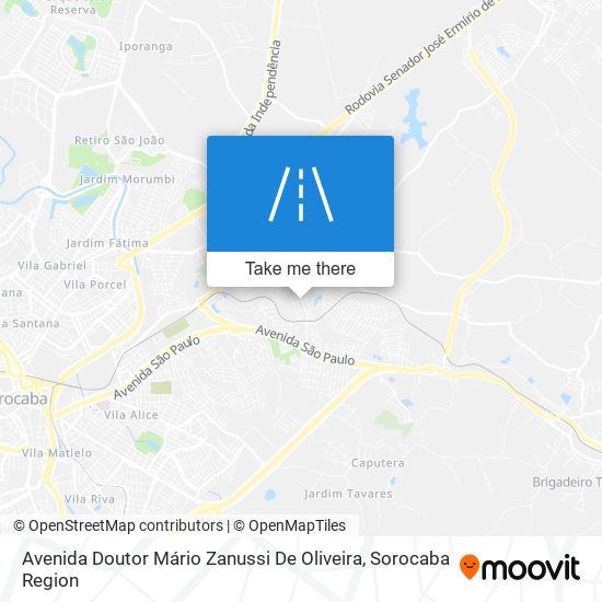 Avenida Doutor Mário Zanussi De Oliveira map