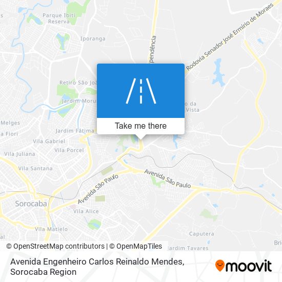 Mapa Avenida Engenheiro Carlos Reinaldo Mendes