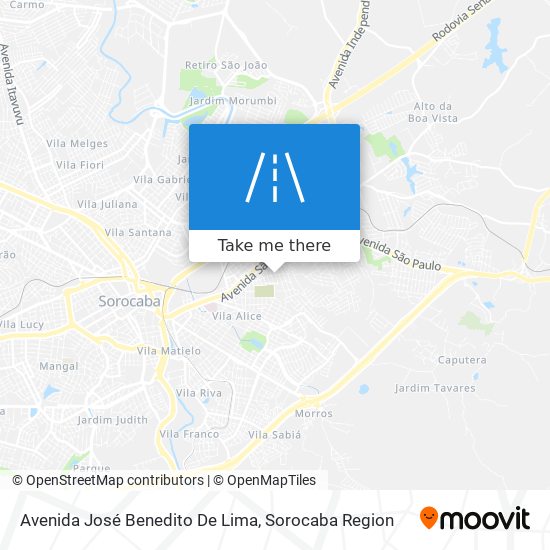Avenida José Benedito De Lima map