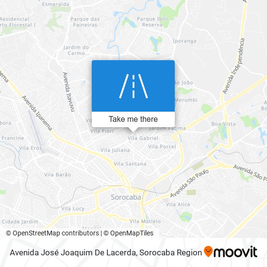 Mapa Avenida José Joaquim De Lacerda