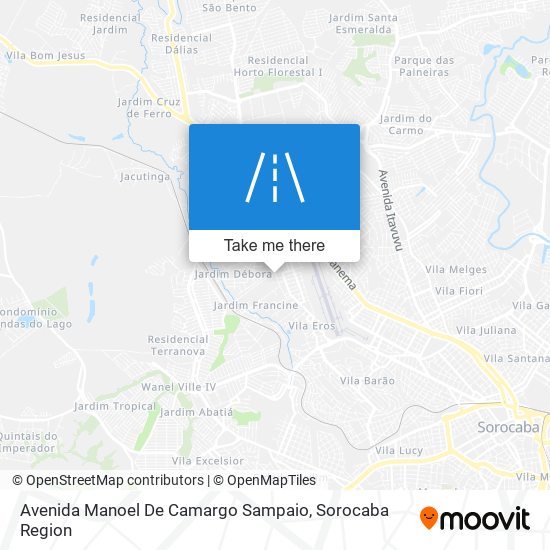 Mapa Avenida Manoel De Camargo Sampaio