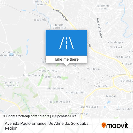 Mapa Avenida Paulo Emanuel De Almeida