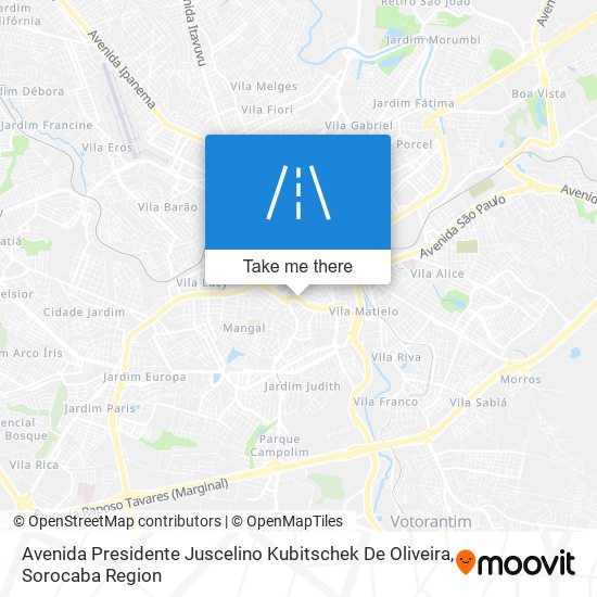 Avenida Presidente Juscelino Kubitschek De Oliveira map