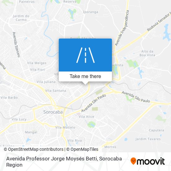 Avenida Professor Jorge Moysés Betti map