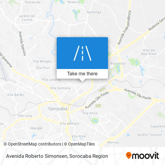 Mapa Avenida Roberto Simonsen