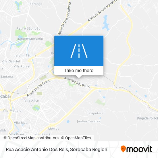 Mapa Rua Acácio Antônio Dos Reis