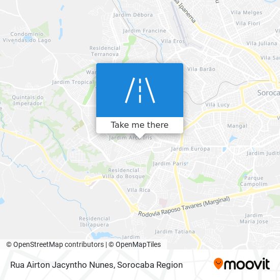 Rua Airton Jacyntho Nunes map