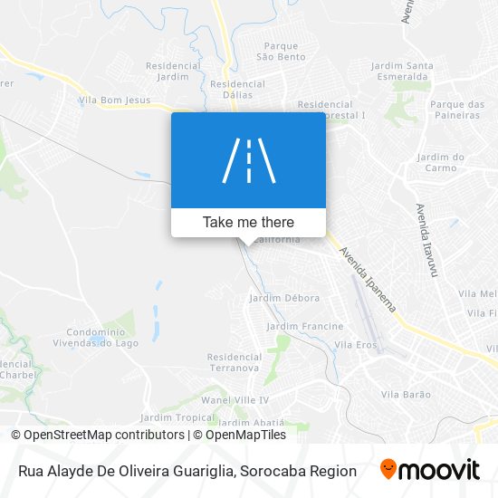 Mapa Rua Alayde De Oliveira Guariglia