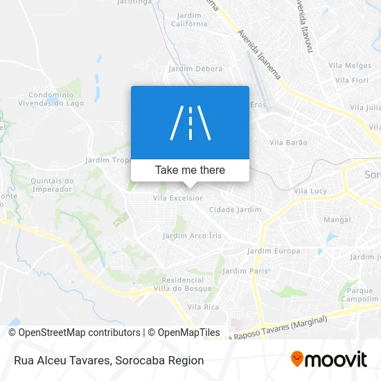 Rua Alceu Tavares map