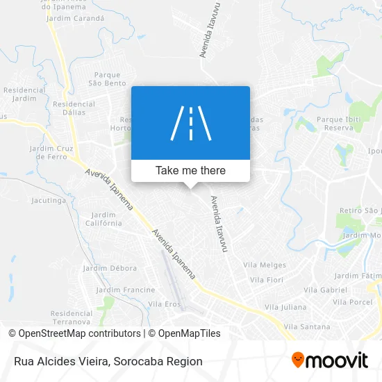Rua Alcides Vieira map