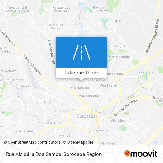 Mapa Rua Alcidália Dos Santos