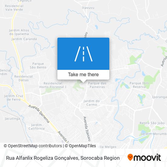 Mapa Rua Alfanlix Rogeliza Gonçalves
