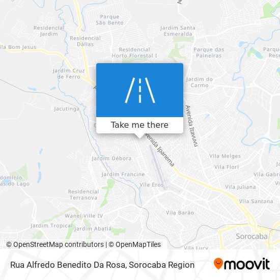 Mapa Rua Alfredo Benedito Da Rosa