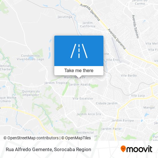 Rua Alfredo Gemente map