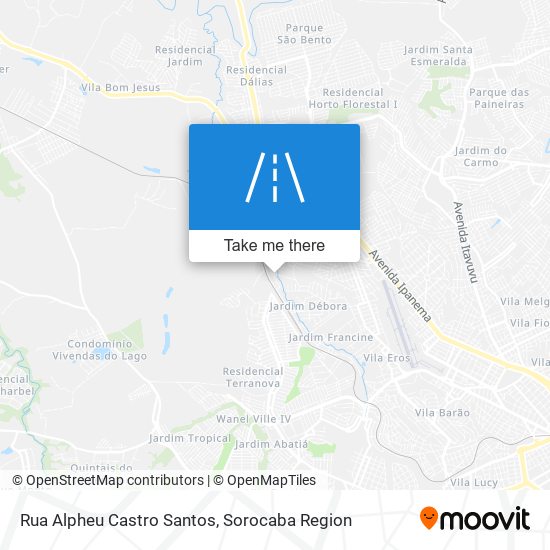 Mapa Rua Alpheu Castro Santos