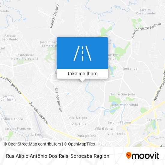 Mapa Rua Alípio Antônio Dos Reis