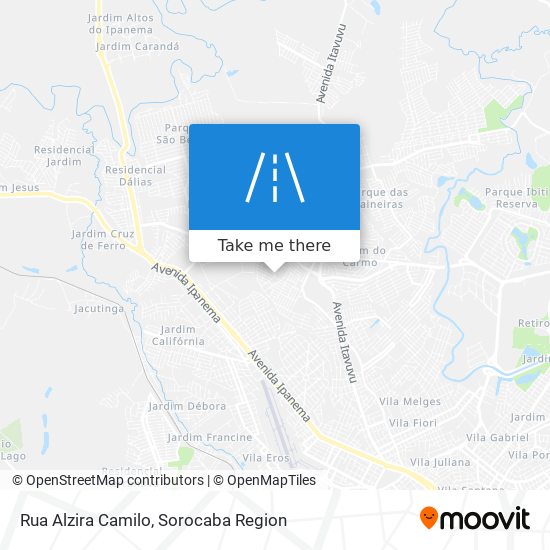 Mapa Rua Alzira Camilo