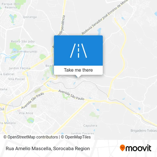 Rua Amelio Mascella map