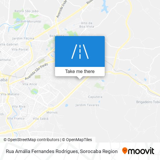 Mapa Rua Amália Fernandes Rodrigues