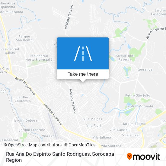 Mapa Rua Ana Do Espírito Santo Rodrigues
